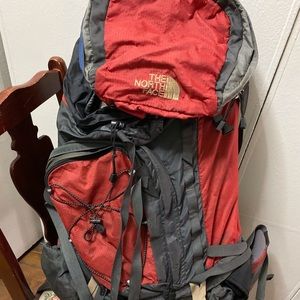 Red NorthFace Back Pack